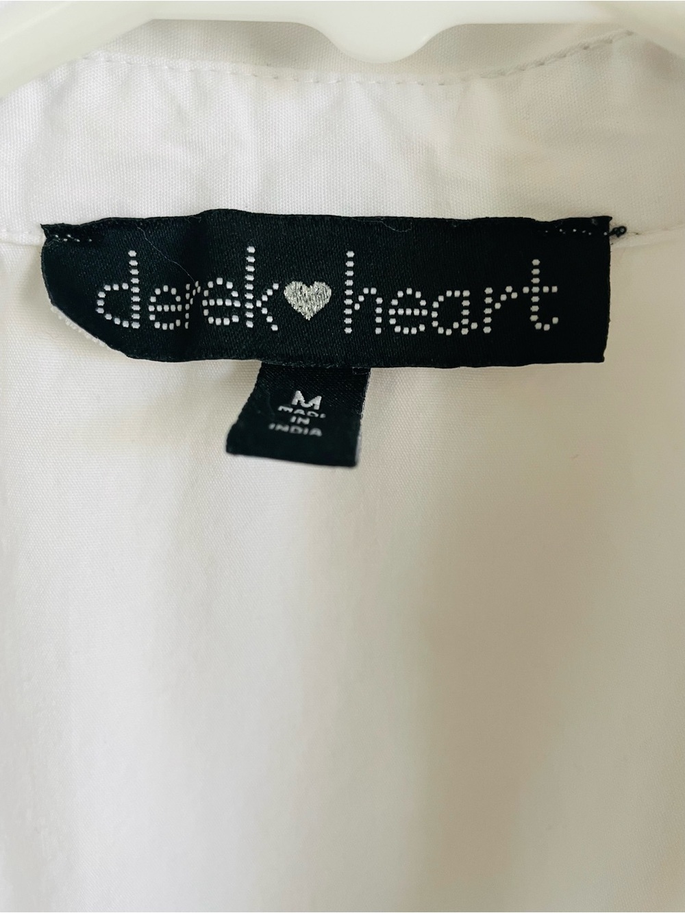 Derek Heart White Button-Front Puff Sleeve Mini Blouse Dress - Picture 5 of 6